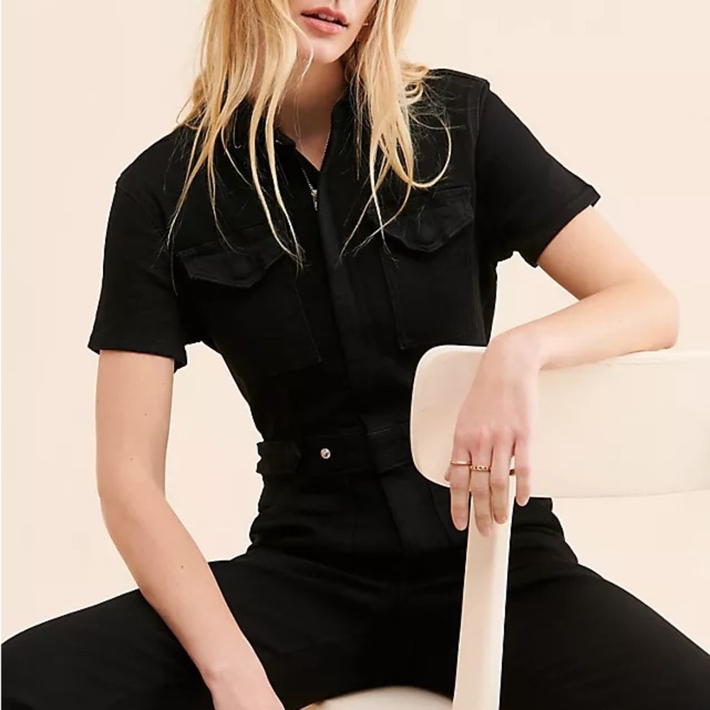 Good American Classic Black Jumpsuit - Picture 3 of 9
